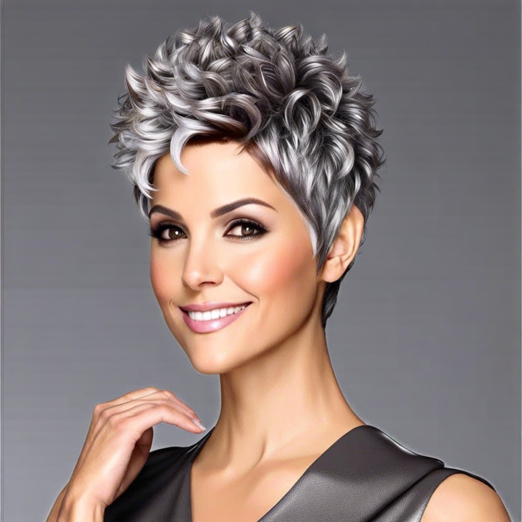 15 Ideas for Choppy Short Curly Hairstyles for Grey Hair – Curl of Style